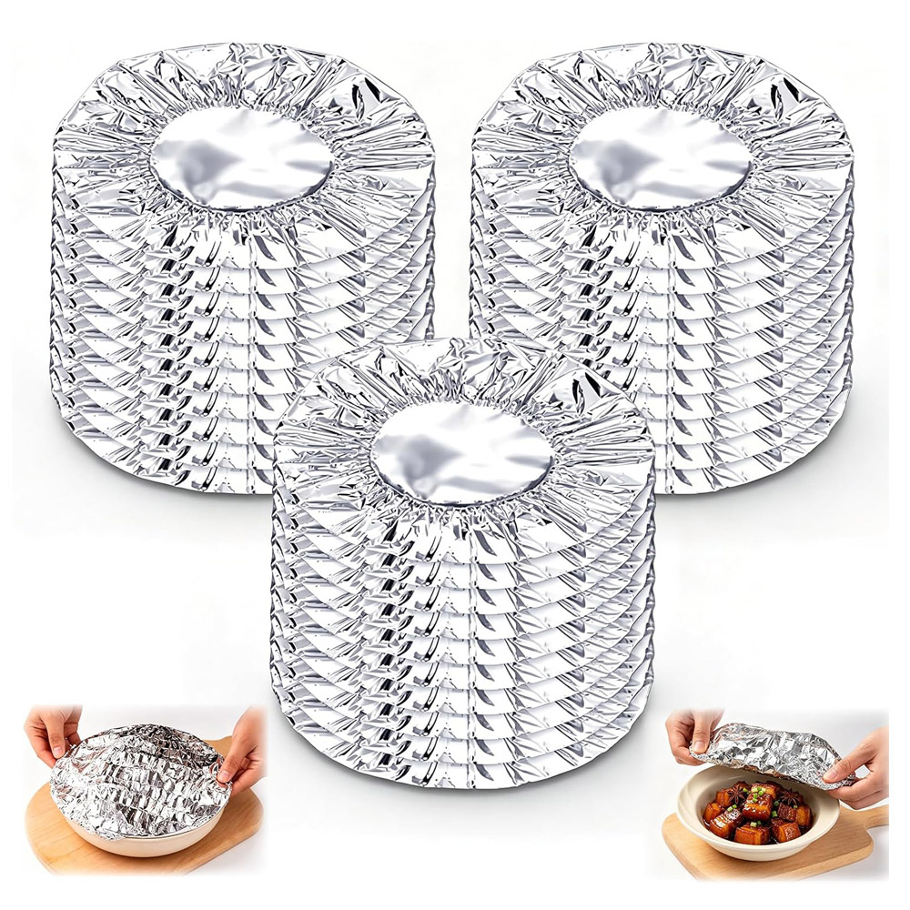 Meal Prep Plan - Coperchi Riutilizzabili in Alluminio per Alimenti,