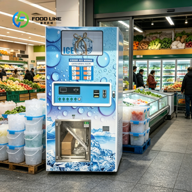 Meal Prep Vending Machine - Distributore Automatico di Ghiaccio Personalizzato con
