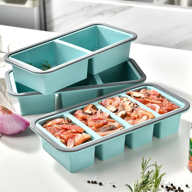 Meal Prep Chia Pudding - Stampi per Cubetti di Ghiaccio Grandi