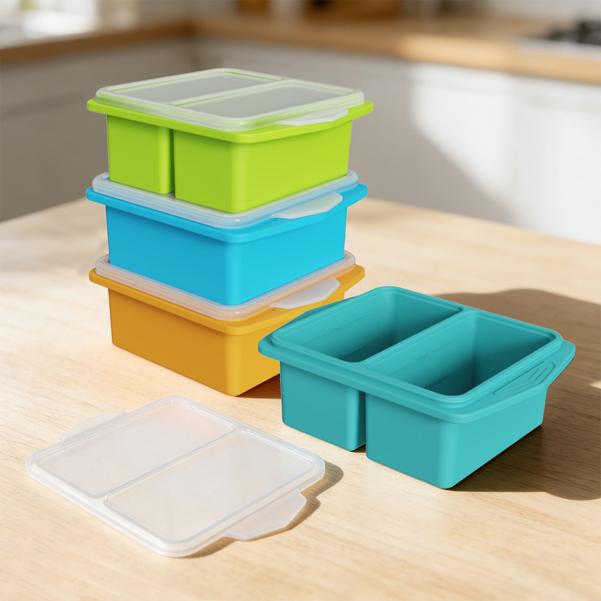 Meal Prep Frozen - Stampi in Silicone per Congelatore con