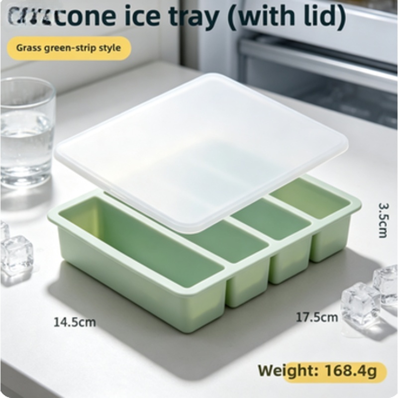 Meal Prep Chia Pudding - Contenitore Impilabile in Silicone per Congelatore