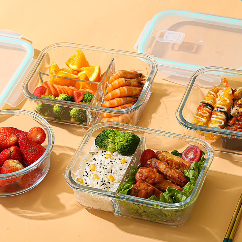 Meal Prep Glass Containers - Contenitore in vetro borosilicato resistente al