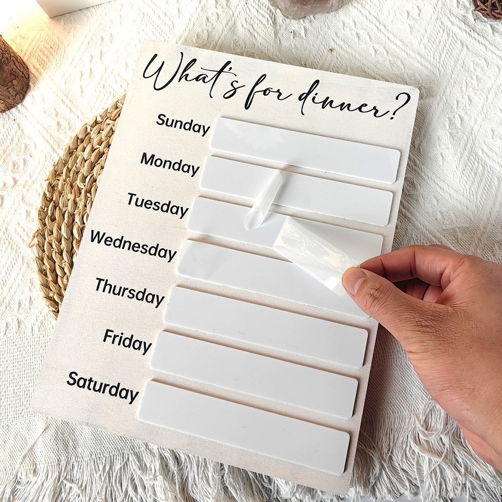 Meal Prep Plan - Pratico frigorifero magnetico per pianificatore di