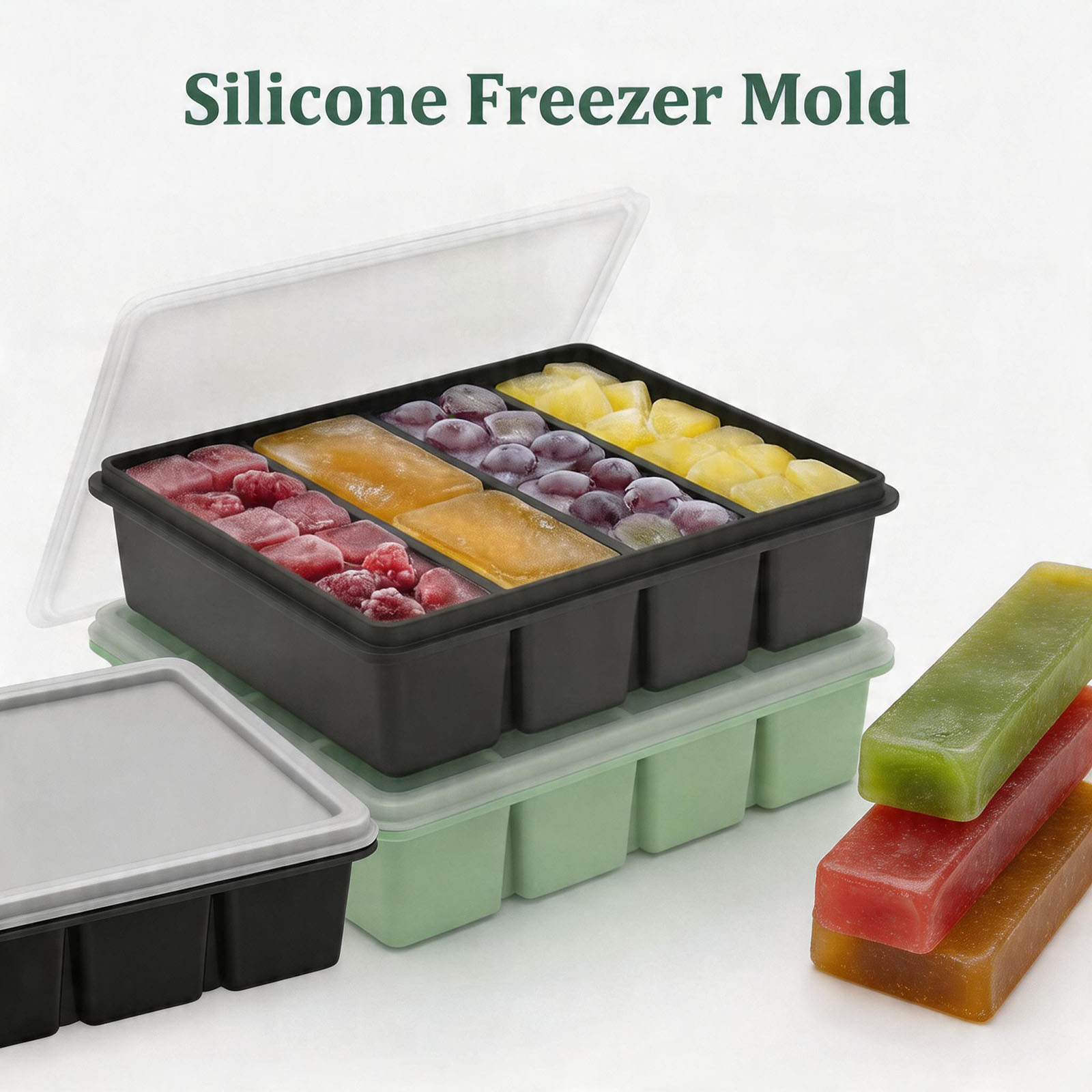 Meal Prep Frozen - Contenitore per alimenti in silicone con