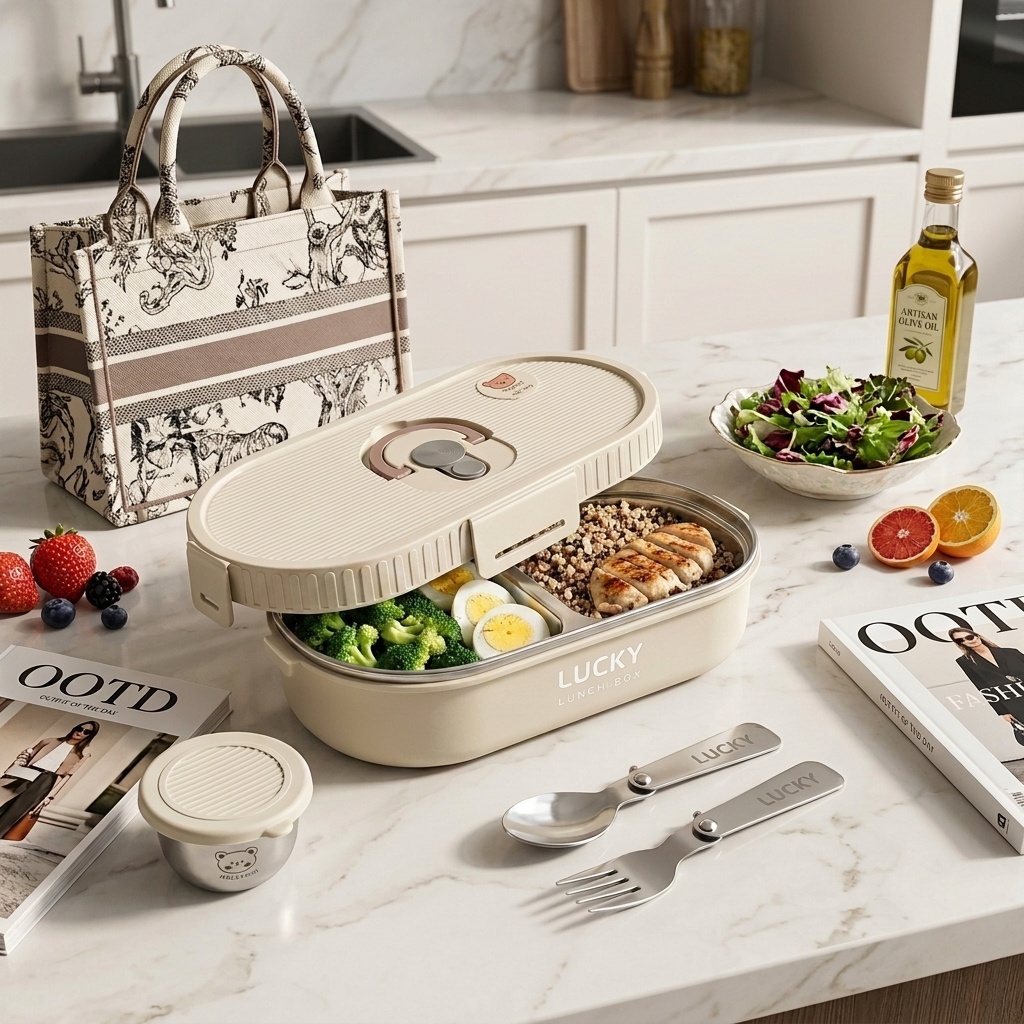 Meal Prep Plan - Set di Contenitori per Pranzo in