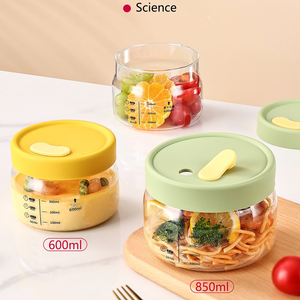 Meal Prep Plan - Contenitore per alimenti in vetro da