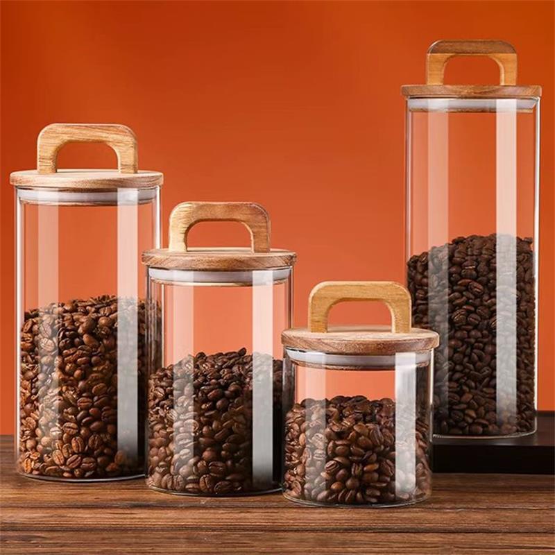 Meal Prep Glass Containers - Barattolo di vetro trasparente con coperchio