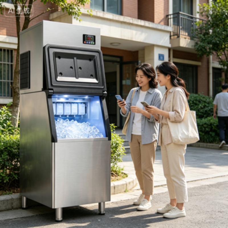 Meal Prep Vending Machine - Macchina per Cubetti di Ghiaccio Commerciale