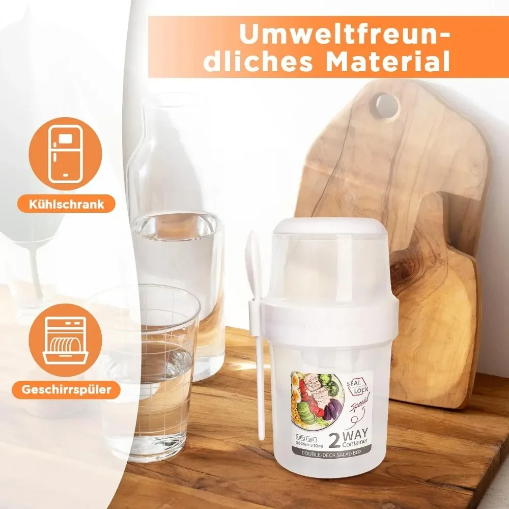Meal Prep Yogurt Containers - Tazza per insalata Tazze per colazione