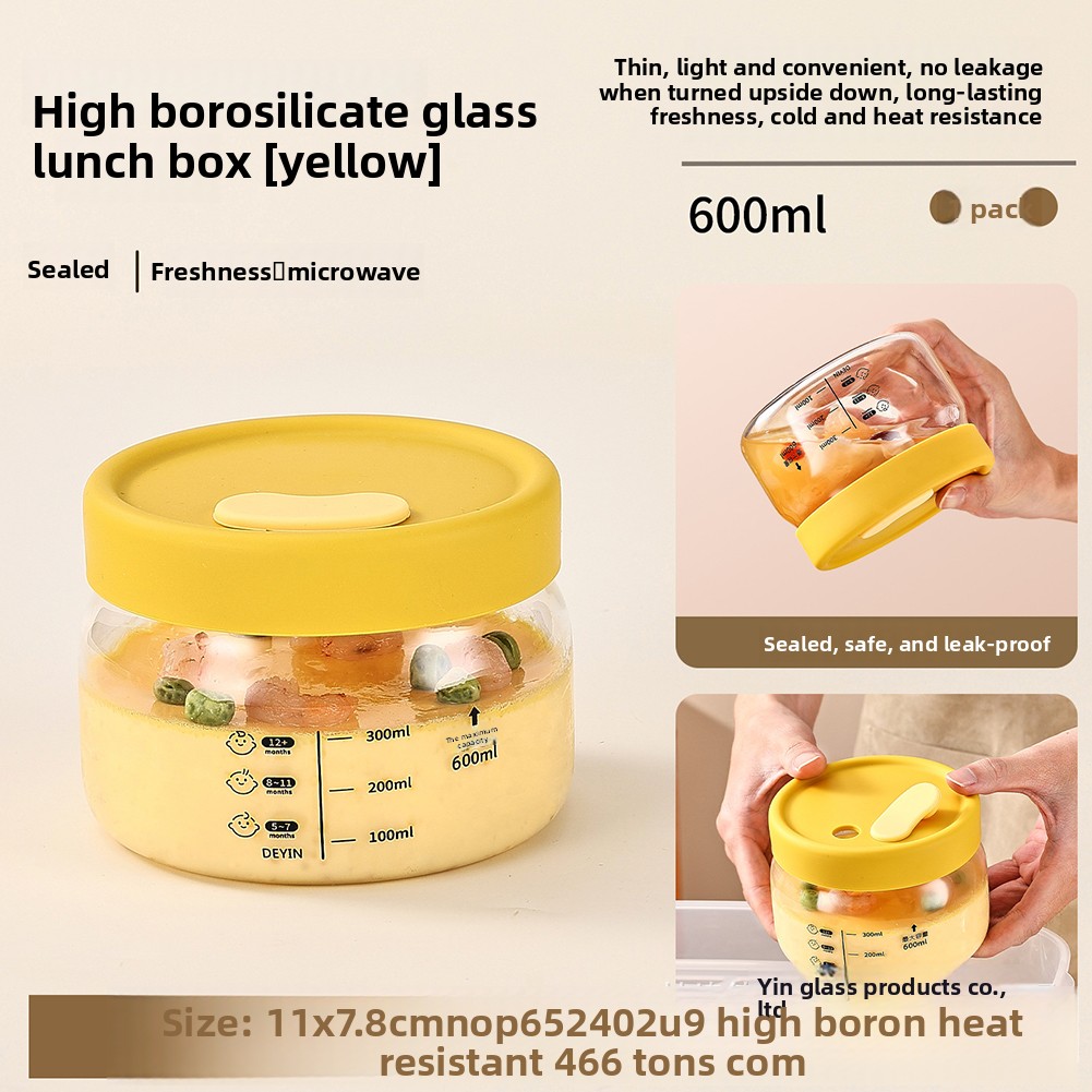 Meal Prep Glass Containers - Contenitore per alimenti in vetro Contenitore
