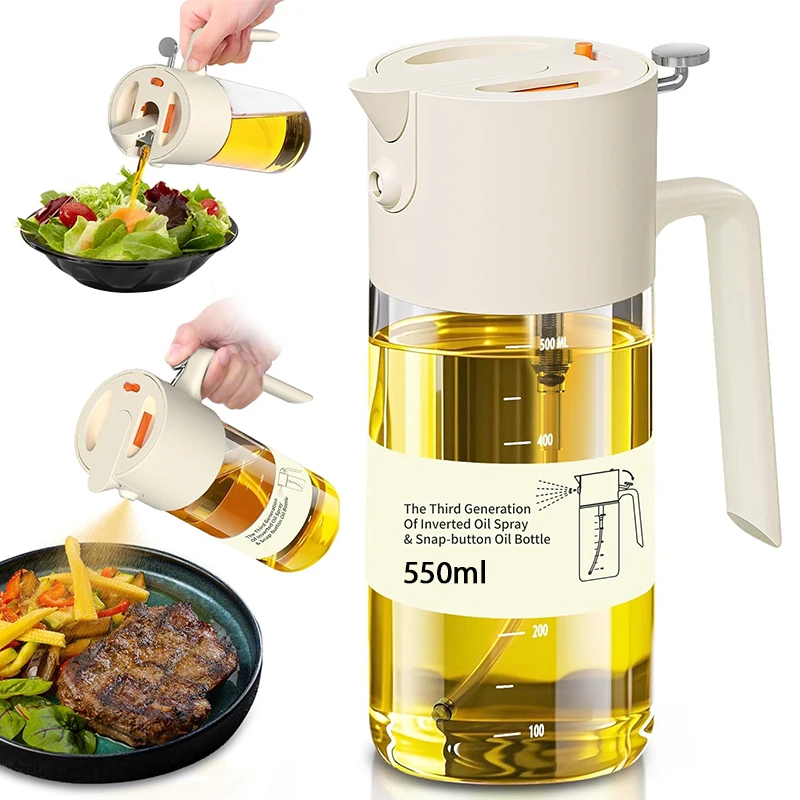 Herb Keeper Bottle - Spruzzatore d'Olio per Cucina, Grande Dispenser