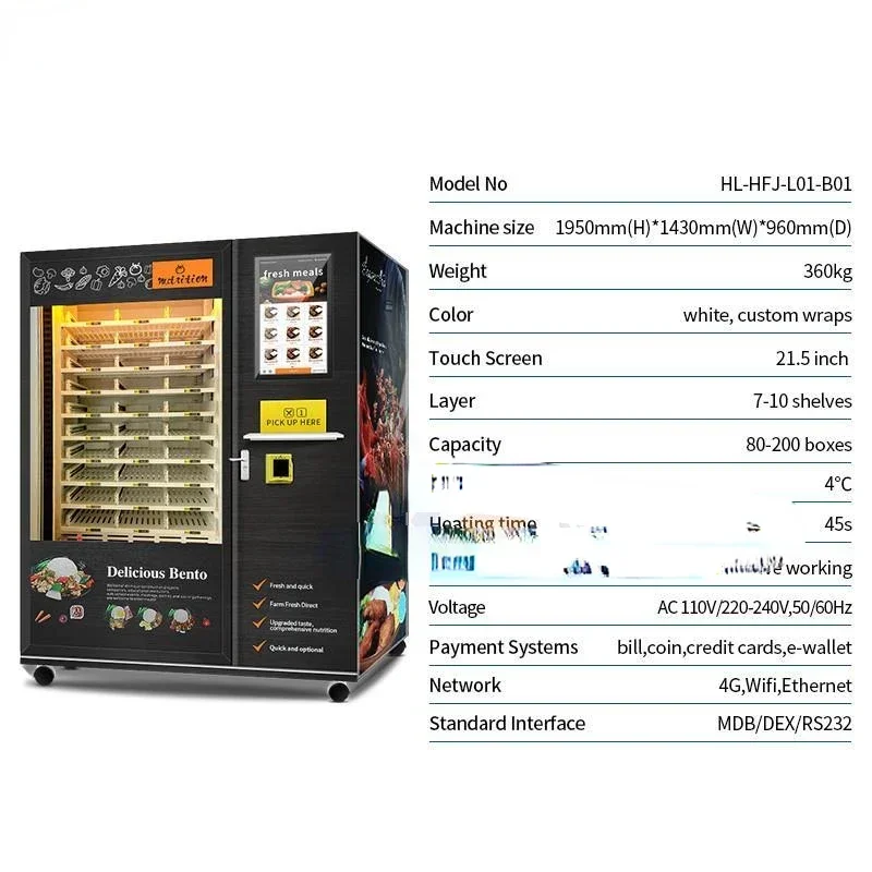 Meal Prep Vending Machine - Distributore Automatico di Piatti Pronti con