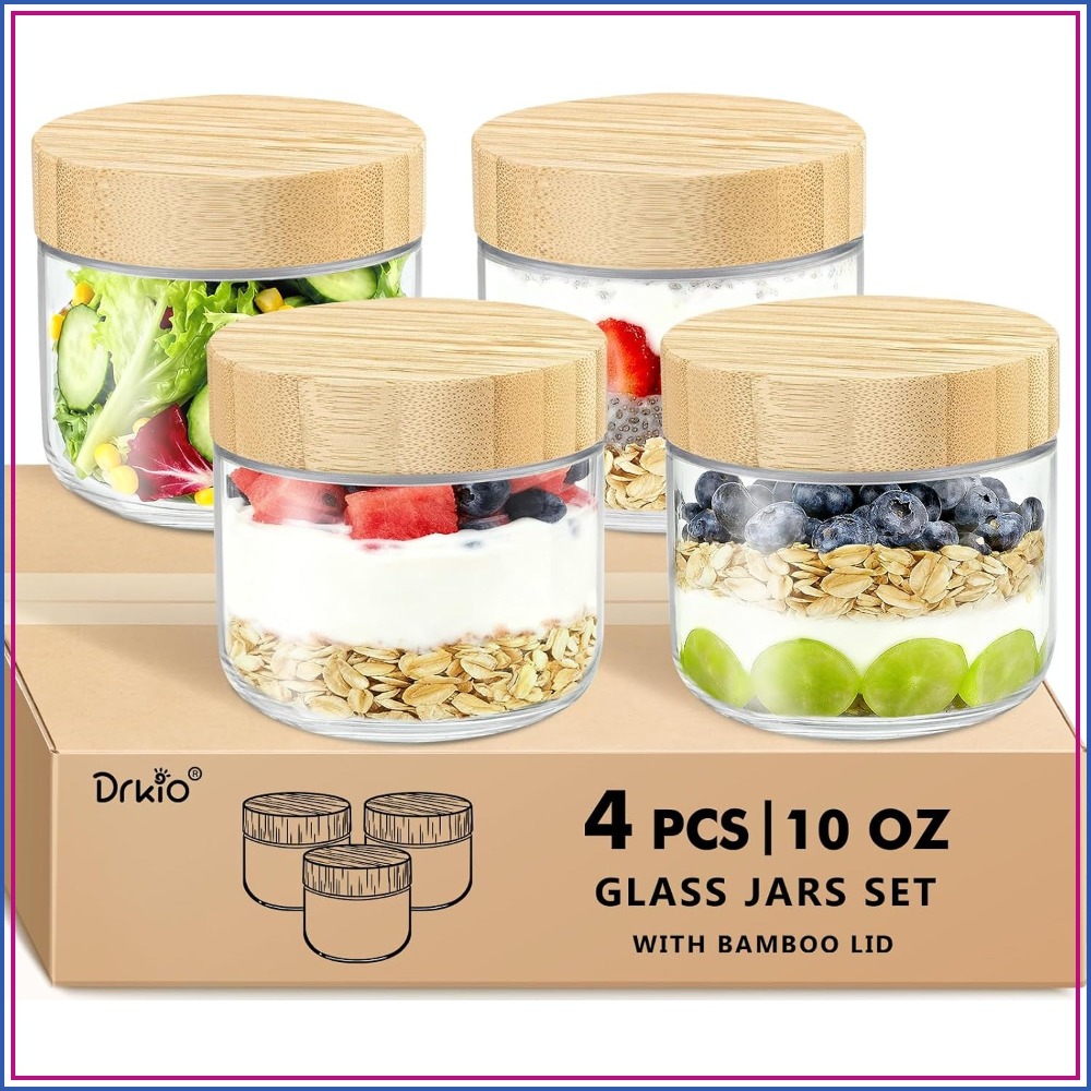 Meal Prep Chia Pudding - Contenitori per Overnight Oats da 10
