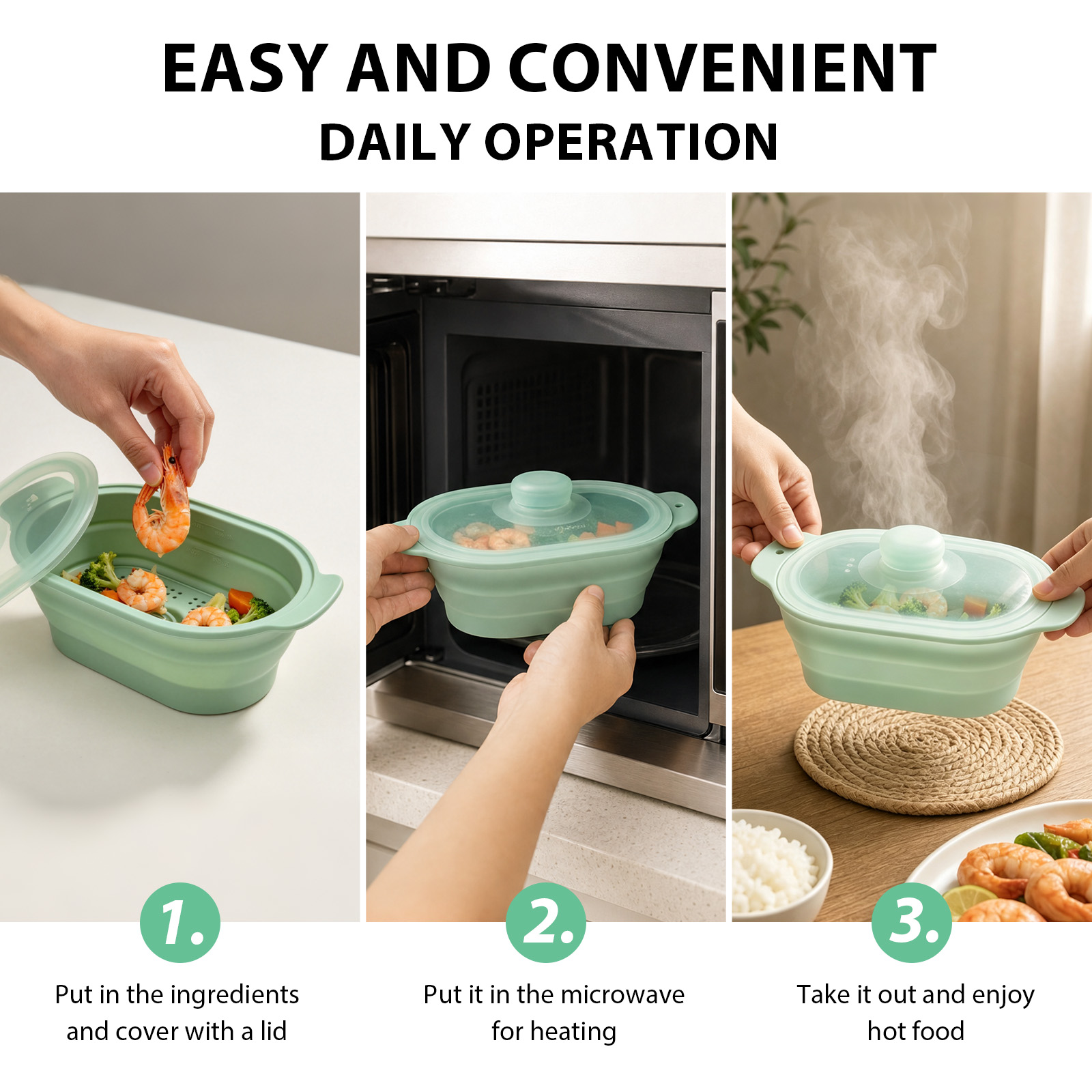 Vaporiera per Microonde in Sil - Meal Prep Frozen Vegetables recensione e prezzo