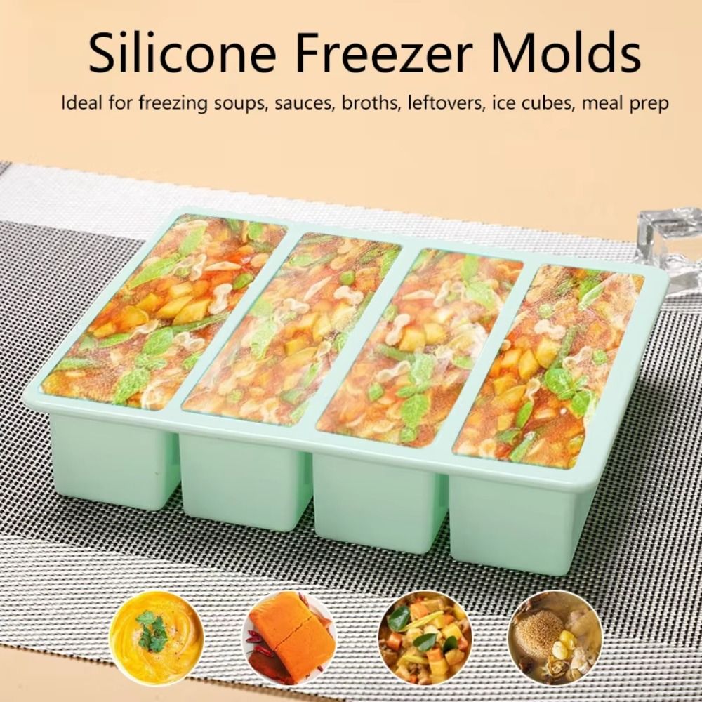 Nuovo 4 griglie di stoccaggio  - Meal Prep Frozen recensione e prezzo