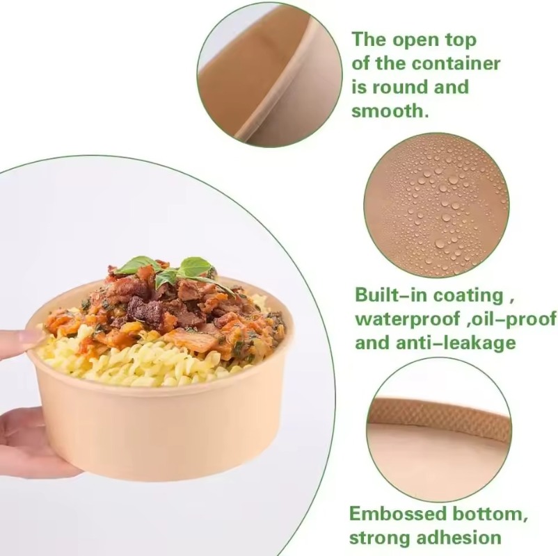Ciotole rotonde in carta Kraft - Meal Prep Plan recensione e prezzo