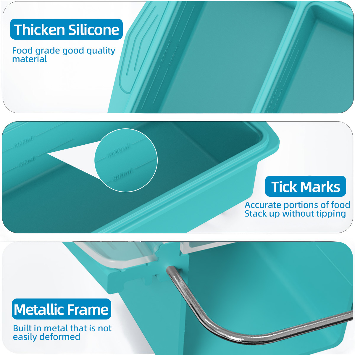 Stampi in Silicone per Congela - Meal Prep Frozen recensione e prezzo