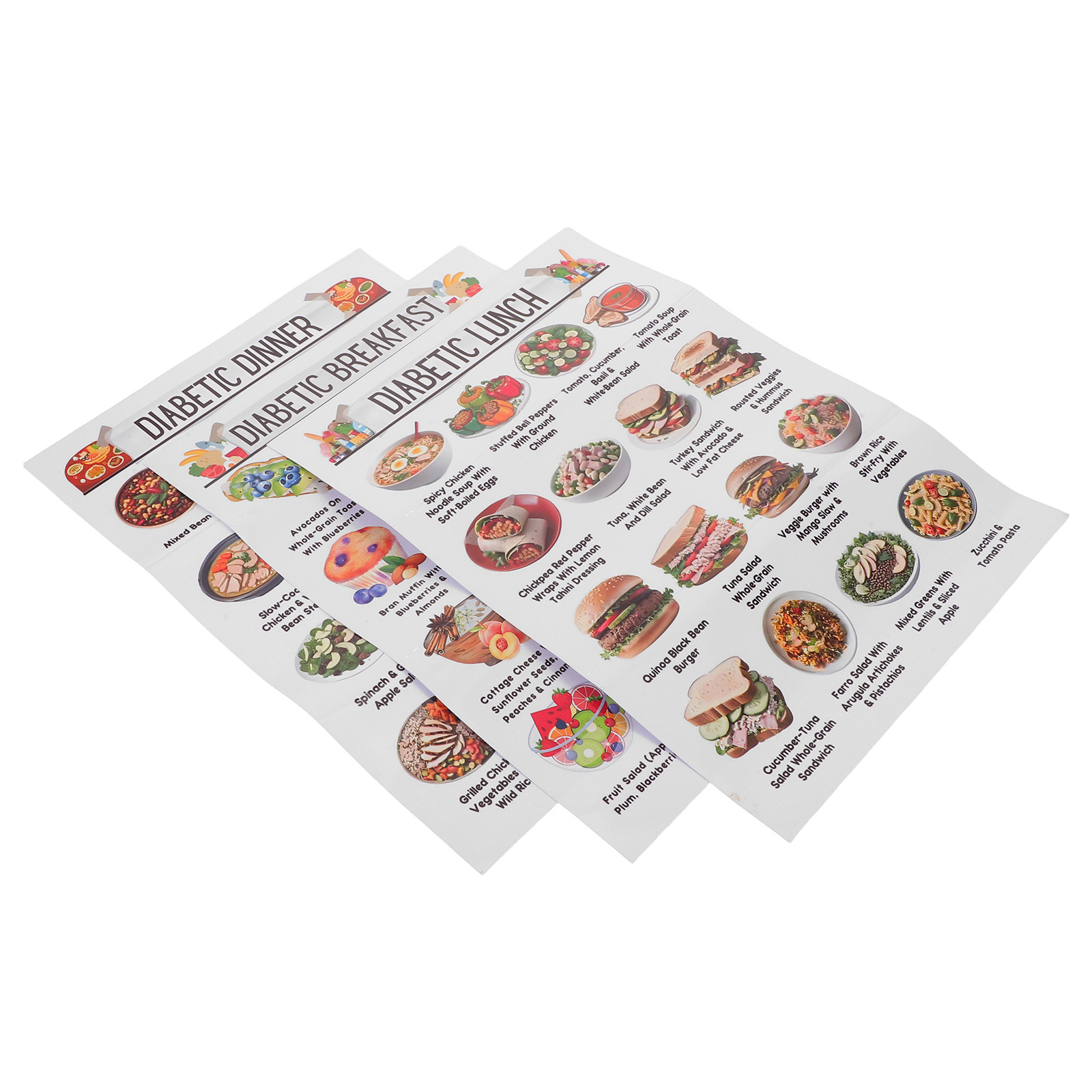Set di 3 Poster con Grafico Al - Meal Prep Plan recensione e prezzo