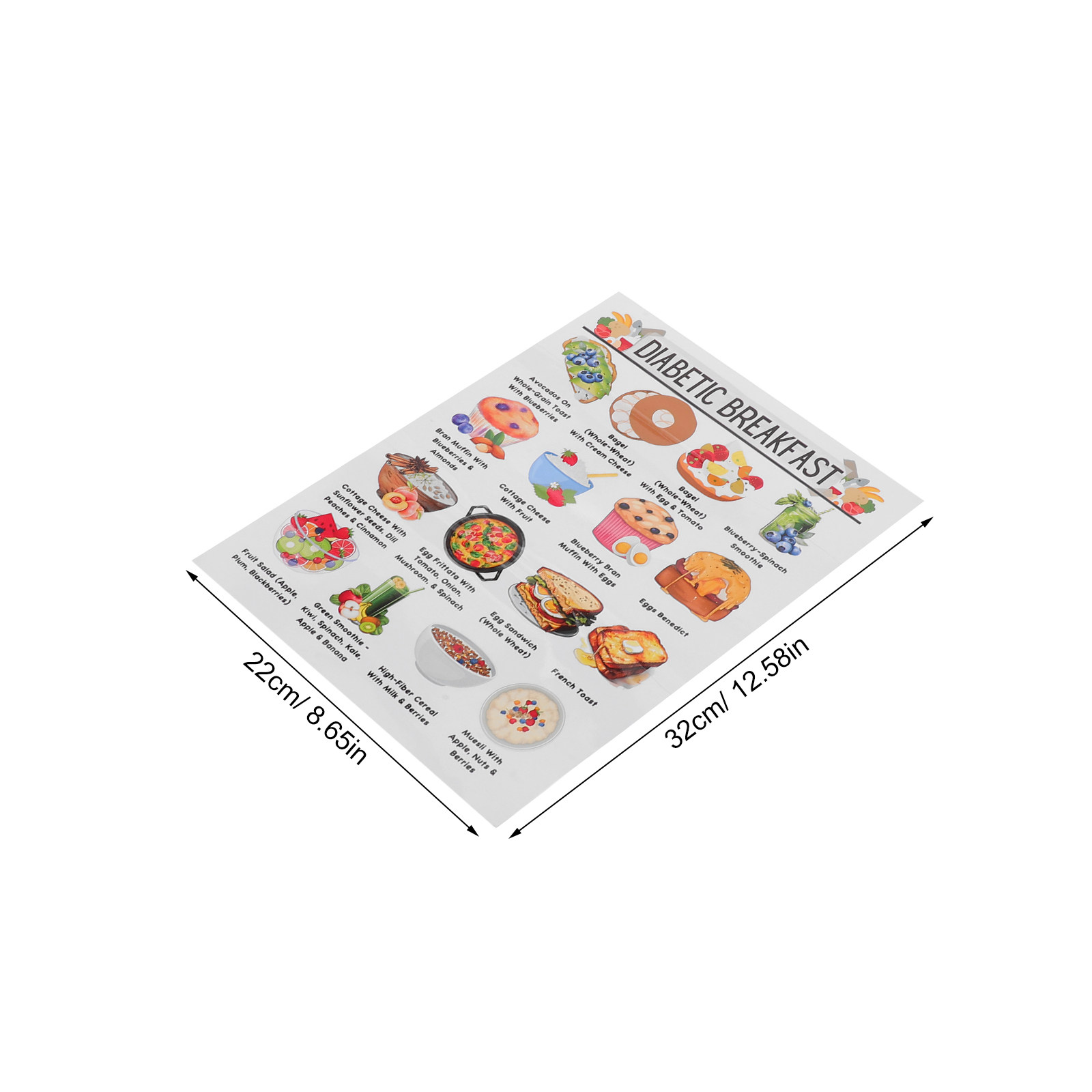 Set di 3 Poster con Grafico Al - Meal Prep Plan recensione e prezzo