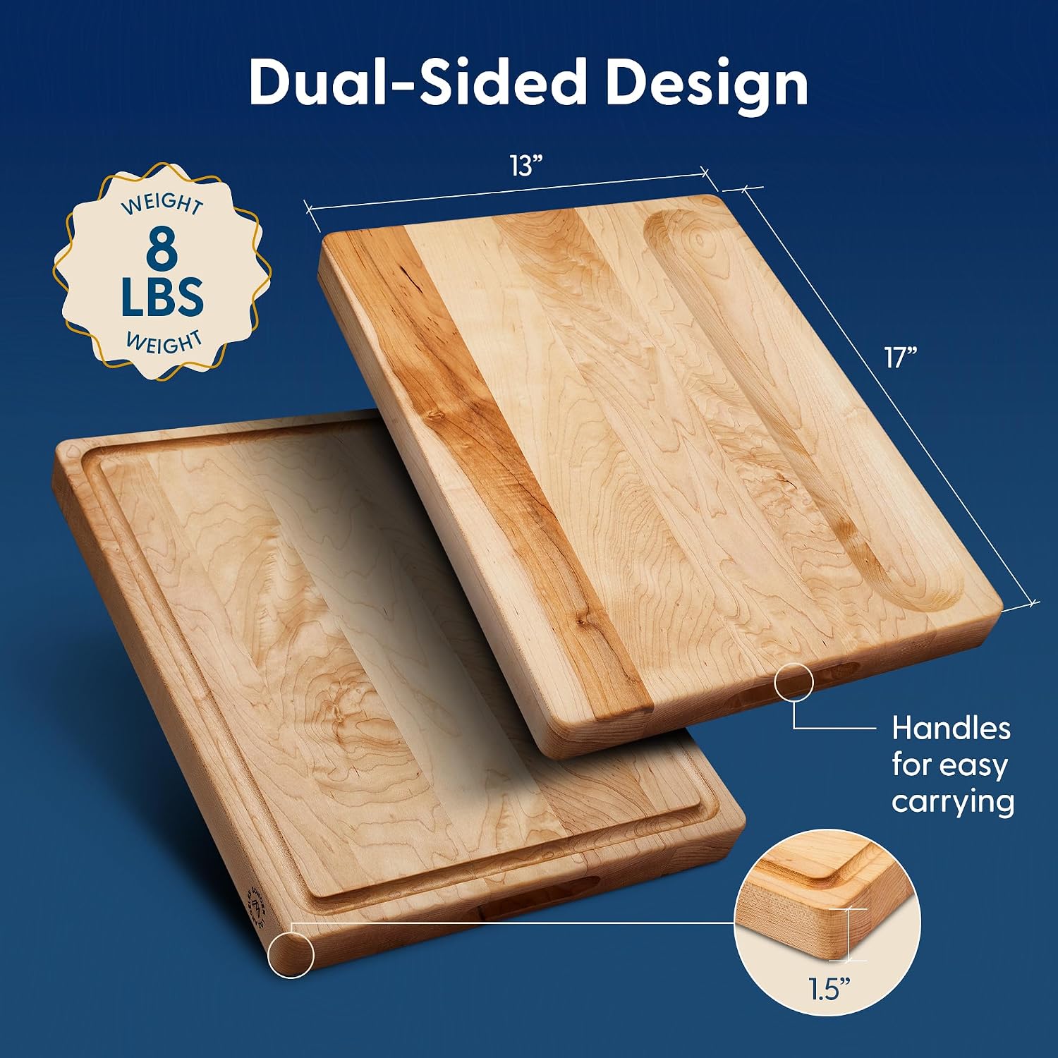 Tagliere in legno di acero dur - Meal Prep For Cutting recensione e prezzo
