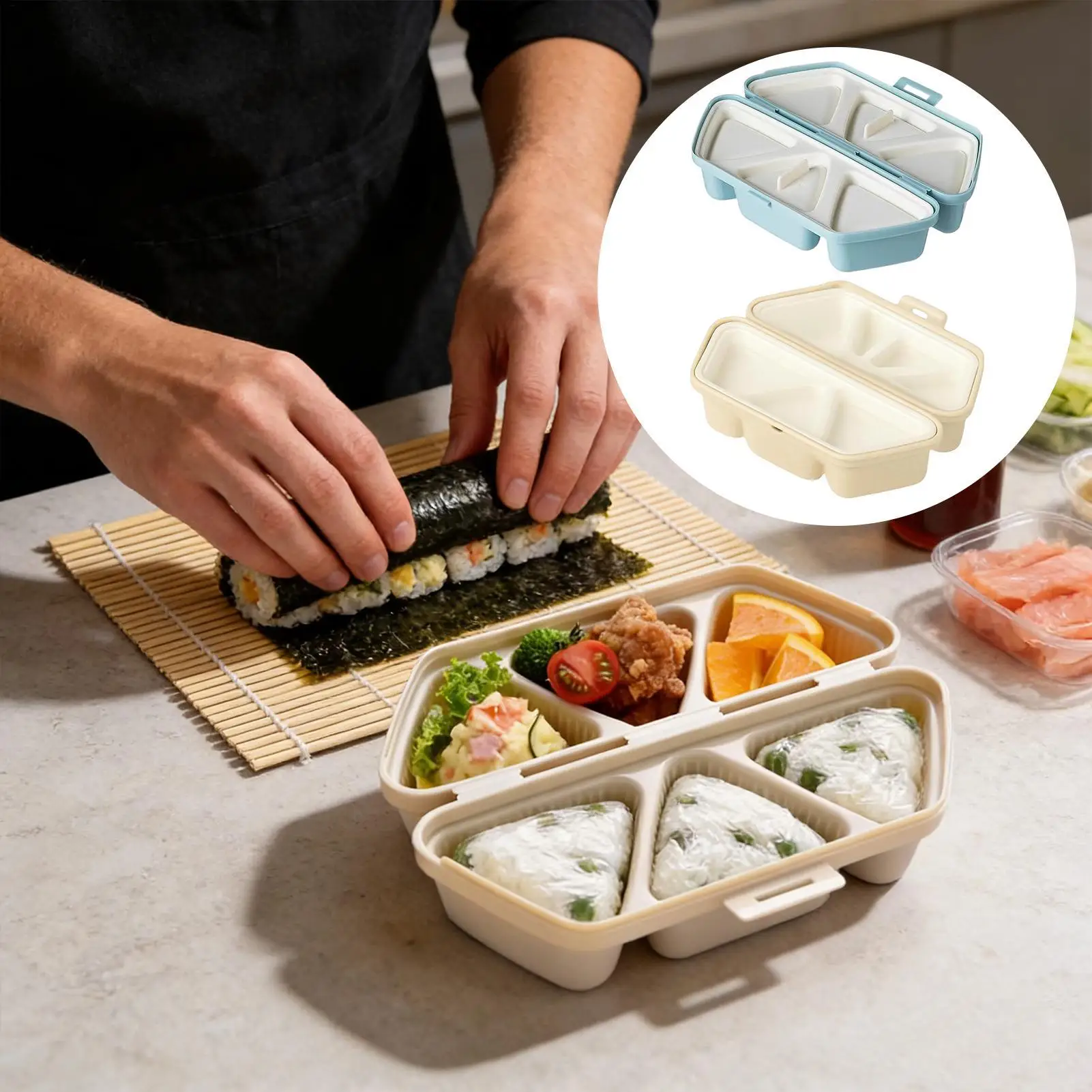 Stampo per Sushi a 6 Cavità, S - Meal Prep Onigiri recensione e prezzo